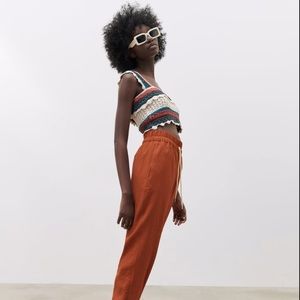 ZARA SOLD OUT Crochet Knit Top